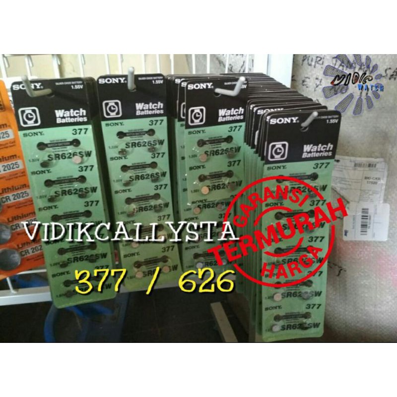 BATREI BATRE BATERAI KANCING JAM TANGAN SONY 377 626 SR626SW SR626 AG4 LR66 SR-626 SR626 L626F L626 LR626