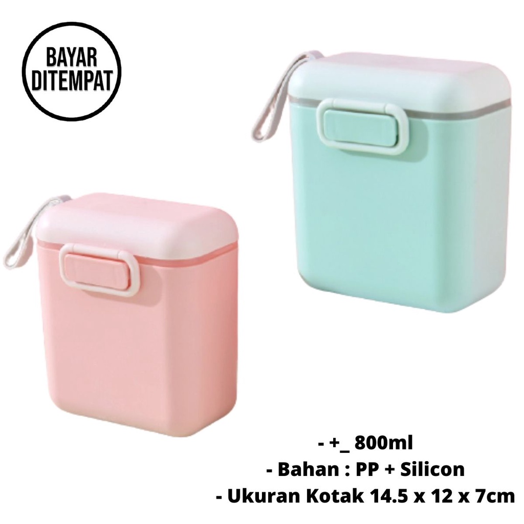 BWDG   Kotak Susu Anak Bayi Kopi Teh Biskuit Buah Box Portable Travel Toples Simpan Praktis