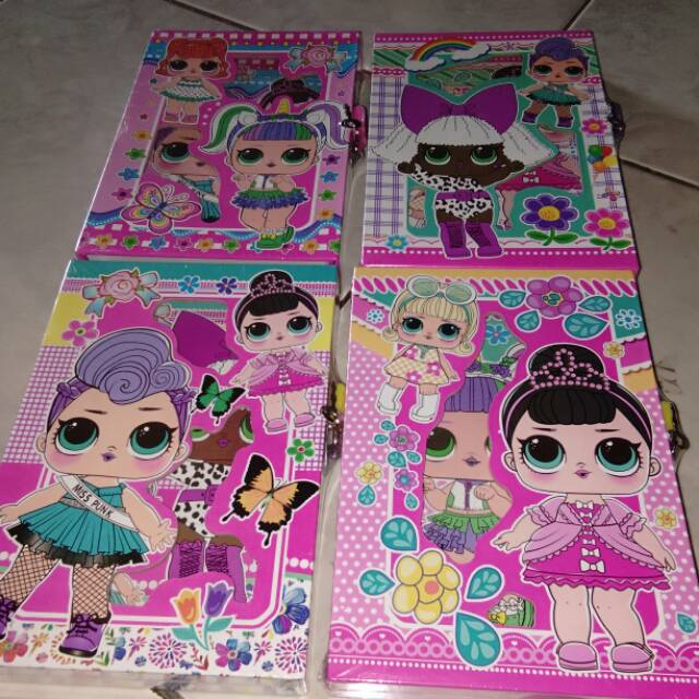 

Buku diary besar dilengkapi gembok karakter LOL