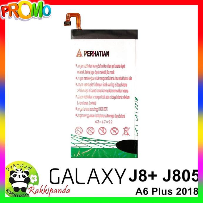 BATERAI RAKKIPANDA SAMSUNG GALAXY J8+ J805 A6+ A605 2018 DOUBLE IC