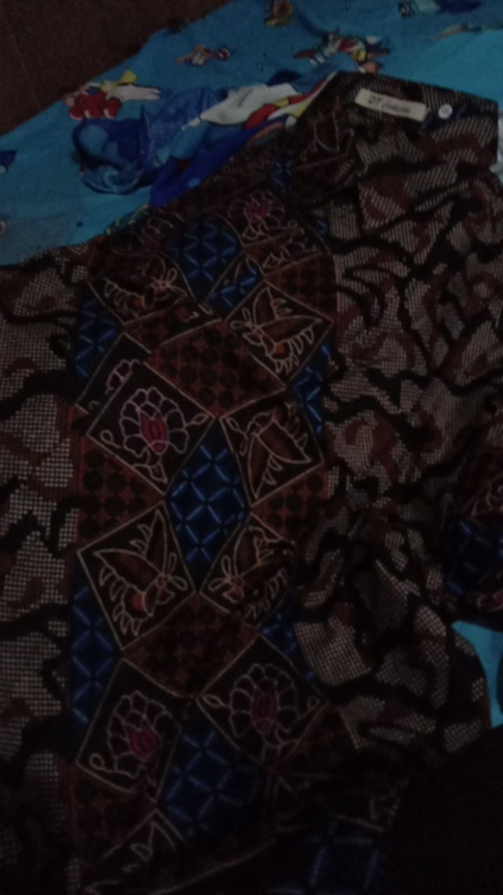 Kemeja Batik Pria Lengan Panjang M L Xl Xxl