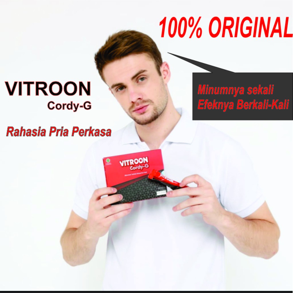 Vitroon Cordy G Kopi Stamina Kuat Tahan Lama Pria Dewasa