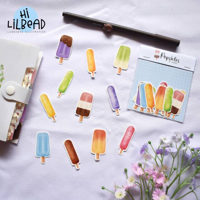 

Stiker Es Loli / Popsicle Sticker Pack / Stiker Es Loli Aneka Rasa / Colorful Popsicle