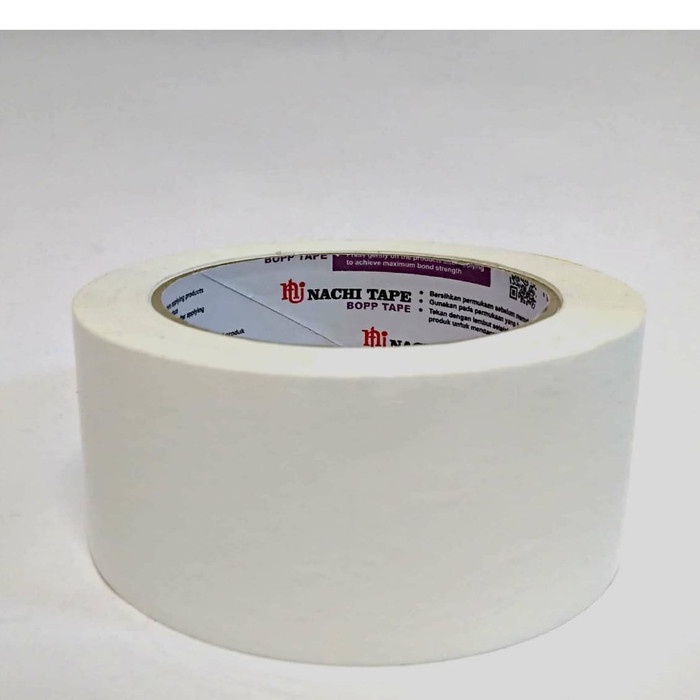 

Nachi Tape Lakban Putih Susu Opp Blok Nachi Putih Susu 48mm x 100 Yard