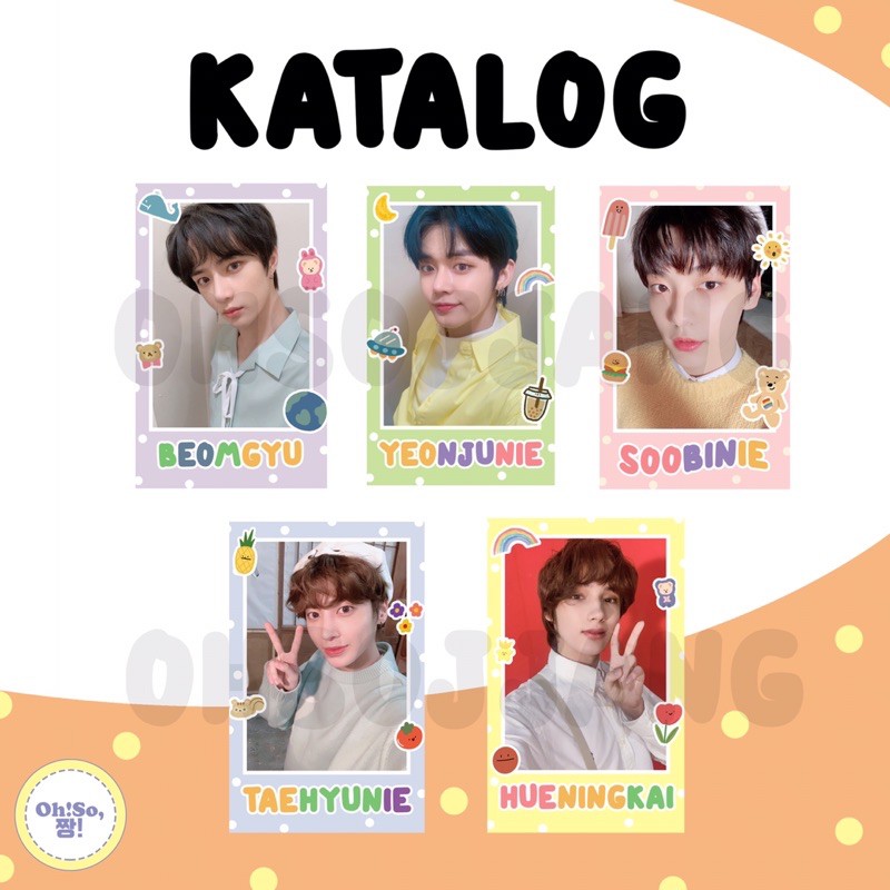 TXT CUTE POLAROID PHOTOCARD DECO