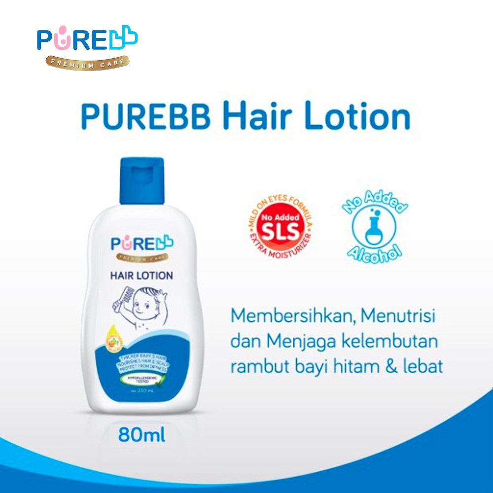 Pure BB Baby Hair Lotion Bayi - 80ml