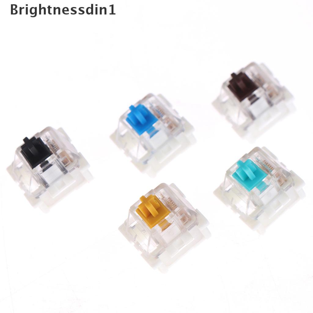 10pcs / Lot Outemu Mx Switch 3 Pin Keyboard Mekanikal Warna Hitam Biru Coklat