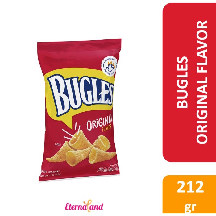 

Instant-Camilan- Bugles Crispy Corn Snacks - Snack Jagung Aneka Rasa Impor Usa - Original 212Gr
