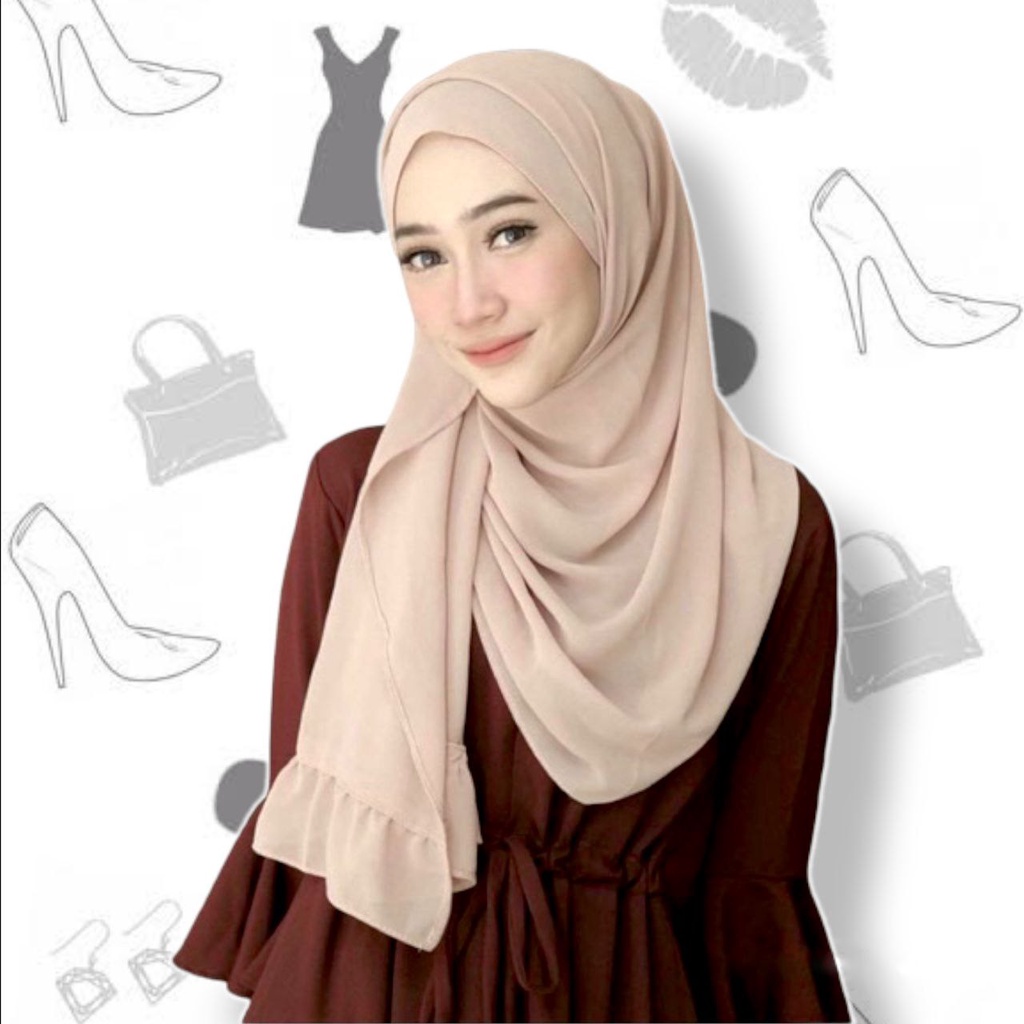 PASMINA REMPEL JUMBO / PASHMINA EVA REMPEL / PASMINA REMAJA