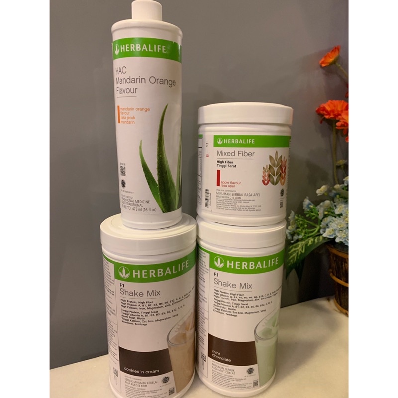 (NEW Segel) Original HERBALIFE Produk / Herbalife Shake Original / Herbalife Mixed Fiber/ HAC Orange