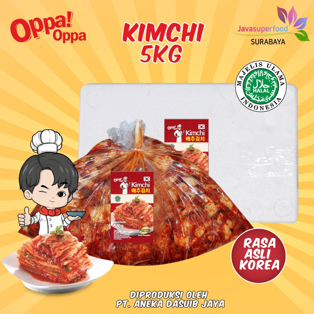 

KIMCHI Sawi Fresh / Kimchi Halal / Kimchi Korea 5KG - Makanan Korea
