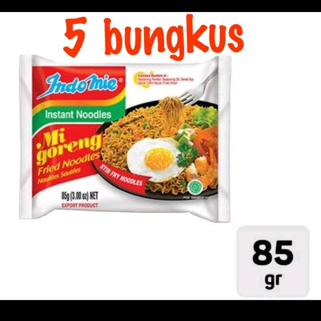 Indomie Mie Goreng Special 85 gr - 5 pcs bundle