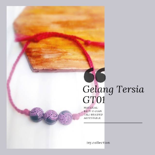 GELANG TALI BRAIDED TERSIA UNGU GELANG KEKINIAN GELANG TANGAN WANITA GELANG HITS MURAH