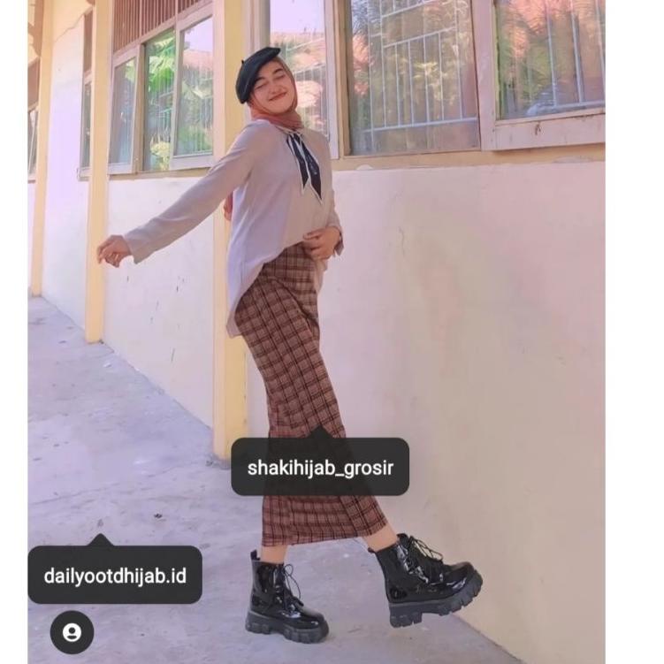 Best Product ROK SPAN TARTAN Bestseller Rok Tartan Kotak Panjang | Rok Span Kotak Panjang