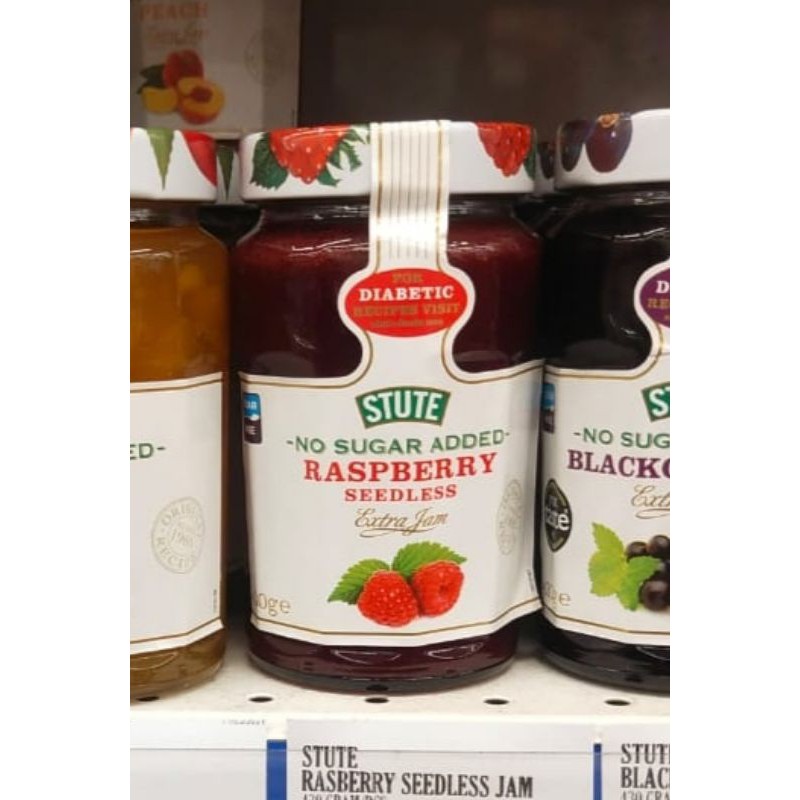 

stute selai Rasberry no sugar free gula 430gr diabetes diabetic