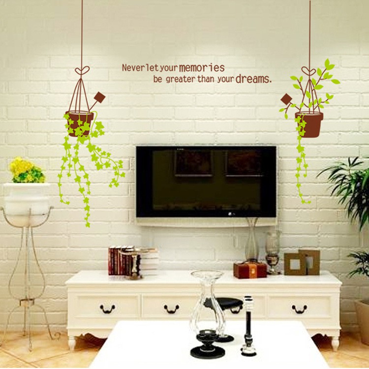 Reliza Wall Sticker Promo Paket Ramadhan Renda Garden Pot Gantung Stiker Dinding PR5