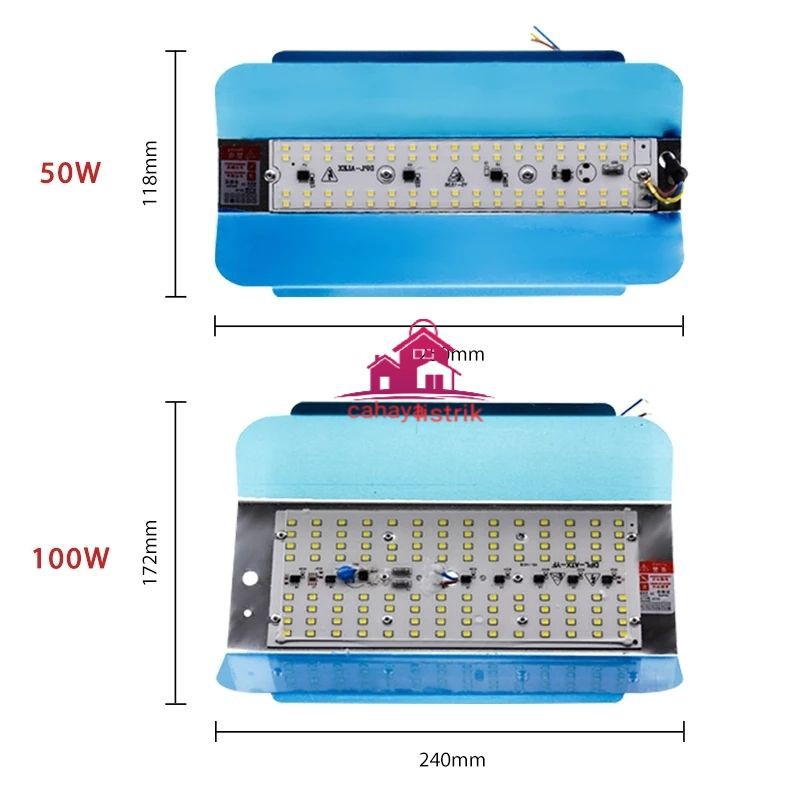 LAMPU JALAN 50W /100W PJU LED SUNLAMP SOROT OUTDOOR PENERANGAN STREET LIGHT