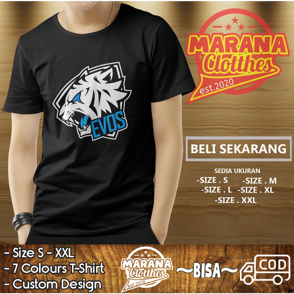 Kaos baju EVOS Logo Baju Game