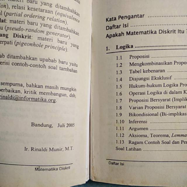 Buku Matematika Diskrit By Rinaldi Munir Shopee Indonesia