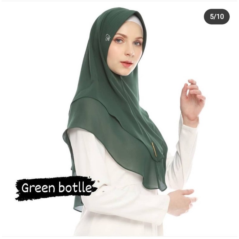 kerudung hijab Khimar ceruty 2 layer jilbab 2 layer bergo pendek. Khimar terbaru hijab murah