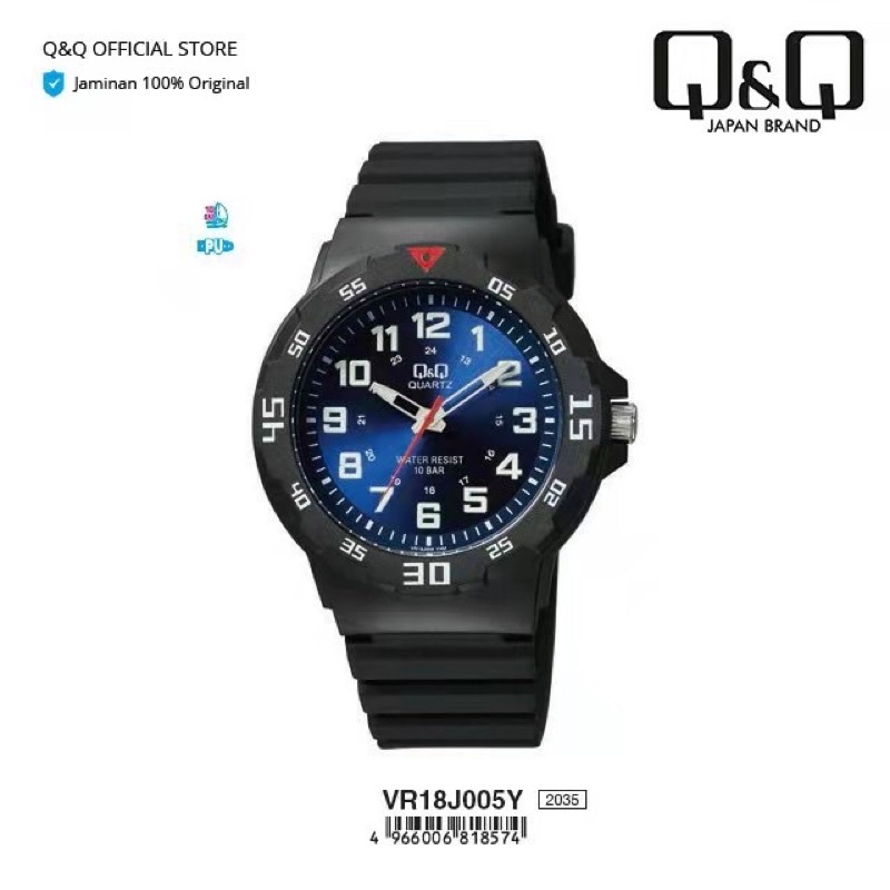 Q&amp;Q QQ QnQ ORIGINAL JAM TANGAN PRIA SPORT VR18 SERIES