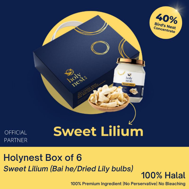 

Minuman Sarang burung Walet HOLYNEST 6 botol Rasa SWEET LILIUM 40%
