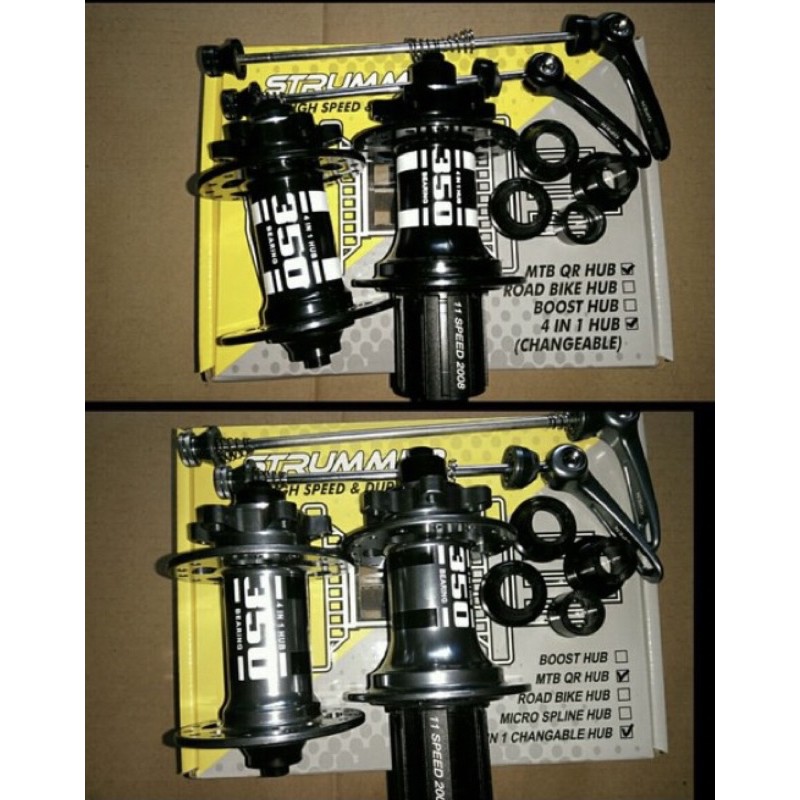 hub freehub strummer mt350 32hole tawon discbrake model terbaru