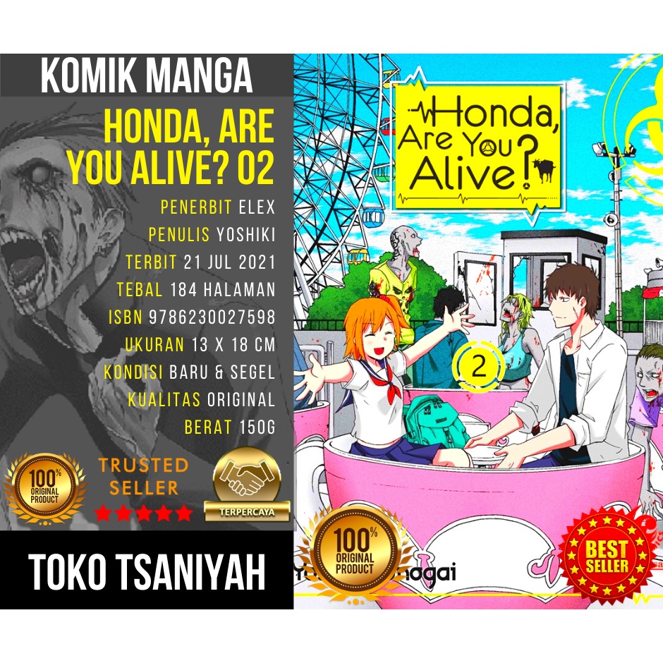 Komik Horor Level Comic Honda, Are You Alive? 02 Honda Are You Alive 2 Horror Hantu Misteri Thriller