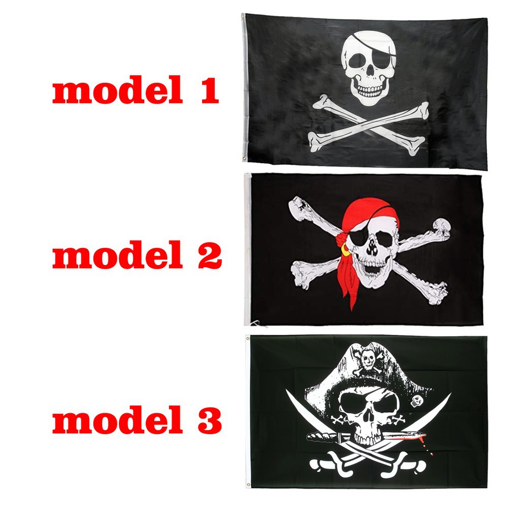 Bendera Tengkorak - Bajak Laut / Pirate - Skull Flag