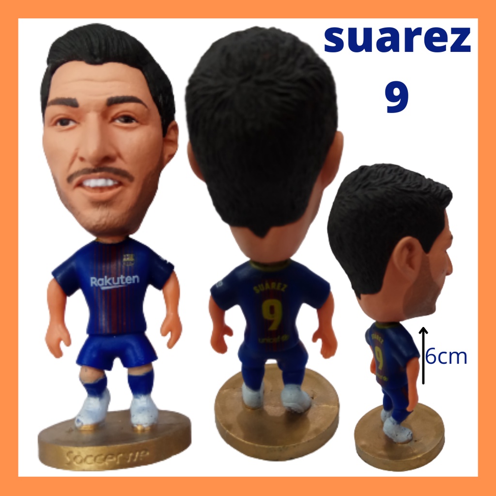 miniatur pemain bola suarez / figure miniatur pemain sepakbola  / Figure Pemain Bola