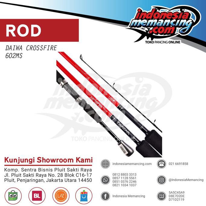 Joran Spinning Daiwa Crossfire+ Plus Sd 602Ms