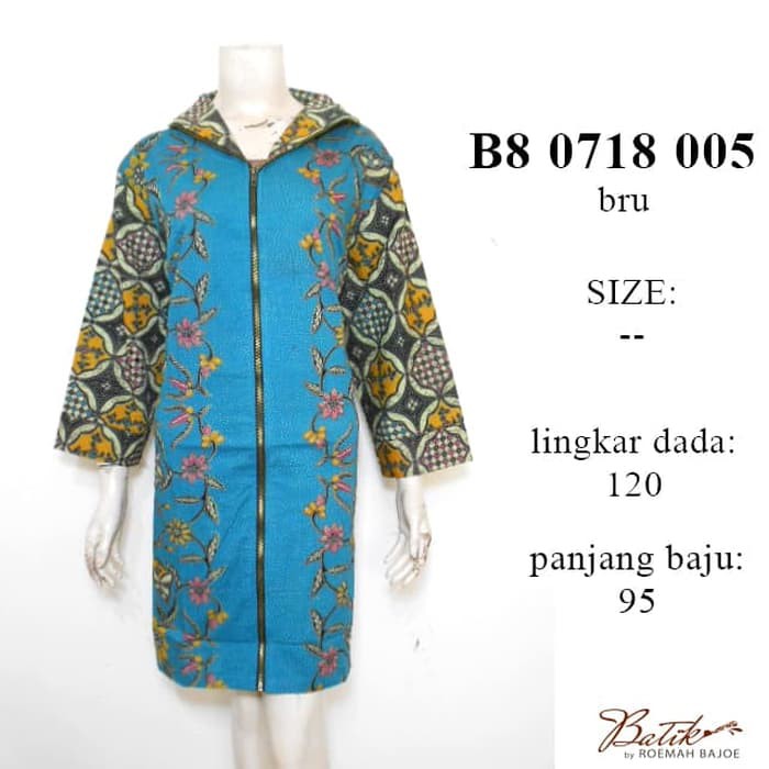 Terkini B80718005 TUNIK BATIK JUMBO   TERUSAN BATIK BIG SIZE   GROSIR BAJU Berkualitas