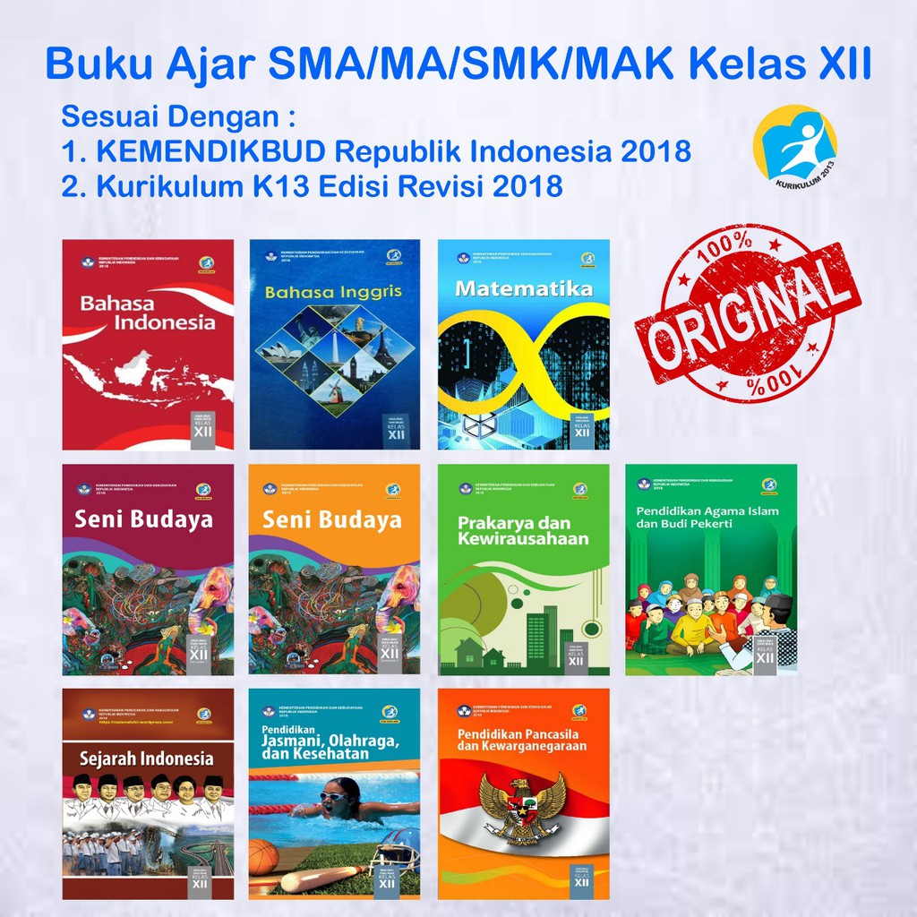 Buku Pelajaran SMA/SMK Kelas 12 - Kurikulum 2013 | Shopee ...