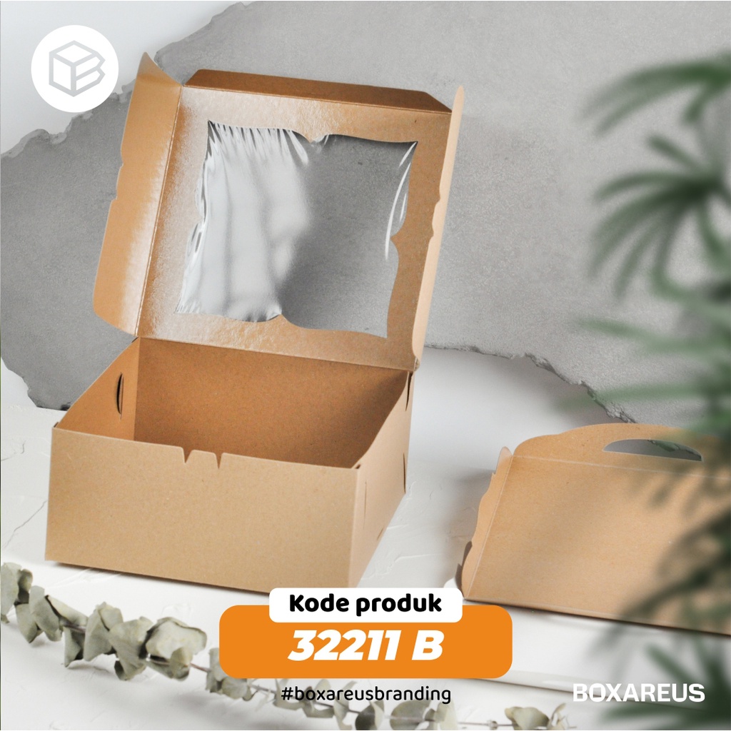 Cake Box, Packaging, Kotak Kue, Gift Box, Multipurpose Box | 32211 BROWN  (10pcs)