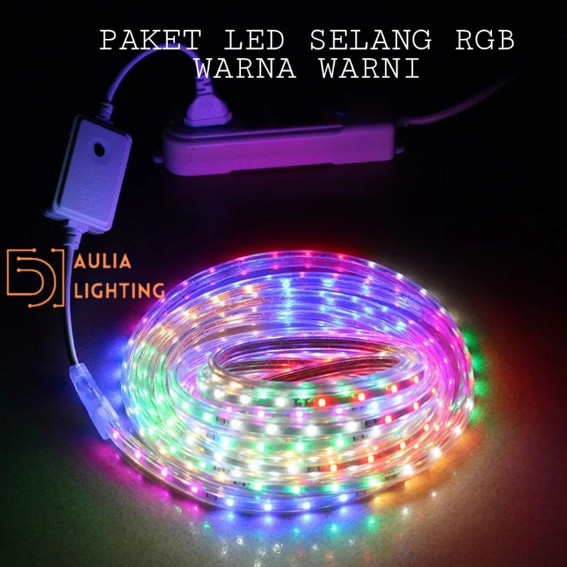 LAMPU LED SELANG STRIP RGB 10M 220V WARNA WARNI 10 METER HIAS NATAL PLAFON INDOOR OUTDOOR POHON NATAL KAMAR TIDUR LEBARAN AC AESTETIK CAFE DEKORASI ROPE LIGHT