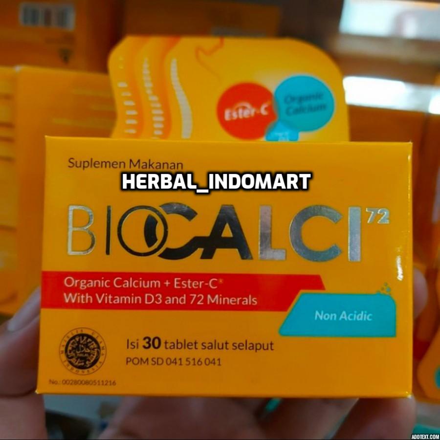 BioCalci 72 isi 30 Tablet - Bio Calci Vitamin C D3 Kalsium