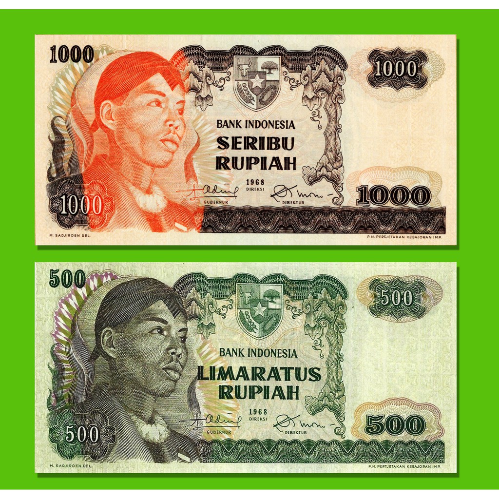 Uang Sudirman 1000 dan 500 rupiah Souvenir