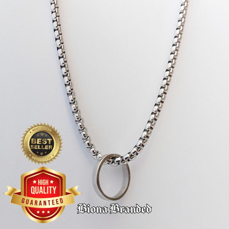 KAlUNG TITANIUM ROLO JUMBO PLUS BANDUL CINCIN TITANIUM PLOS, KALUNG PRIA KEREN DAN TERBARU