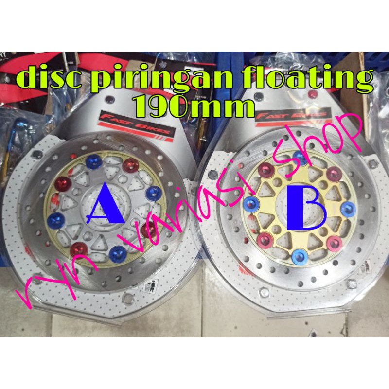 Disc Piringan fastbikers floating 190mm piringan cakram depan floating warna 190mm beat mio dll