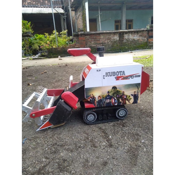 BEST SELLER MINIATUR MAINAN EDUKASI ANAK LAKI2 MESIN  TRAKTOR  SAWAH KOMBI OLENG/MAINAN TERBARU
