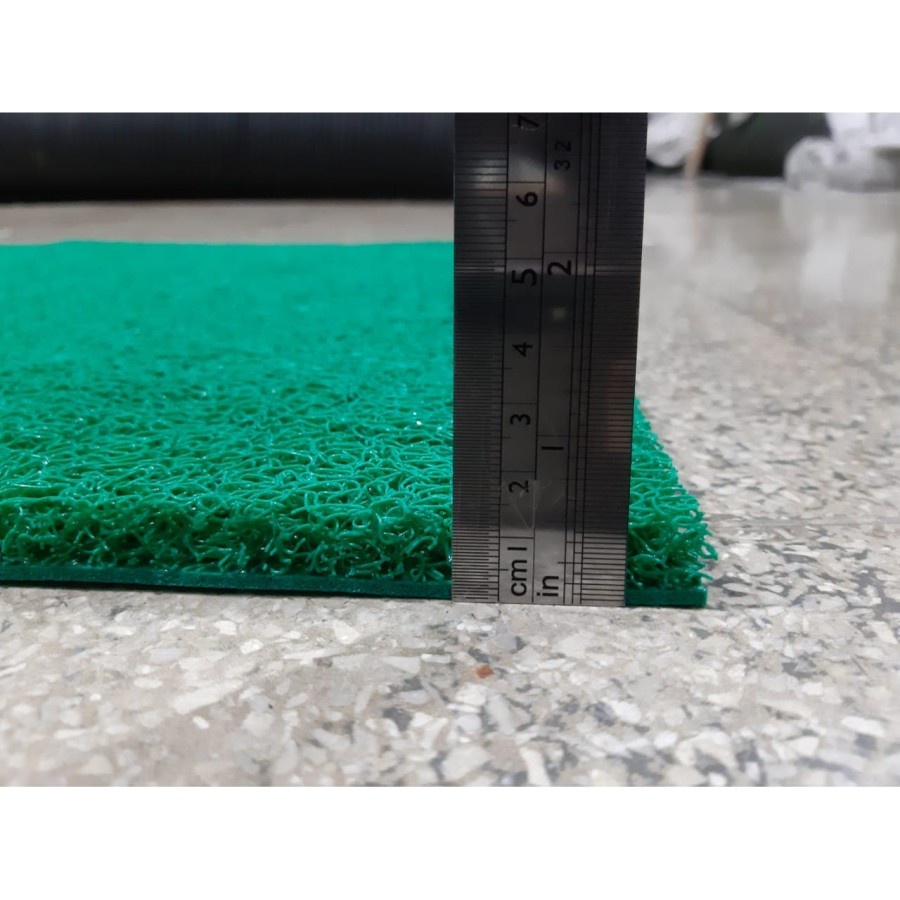 Keset Mie Bihun PVC 40x60 Green, Karpet Anti Slip, S Mat, Kamar Mandi-1