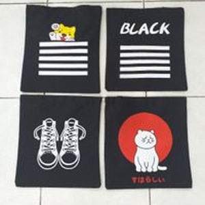 Tote Bag/Tas Teng Teng/Tas Belanja Motif Kain Kanvas 35x31cm/***