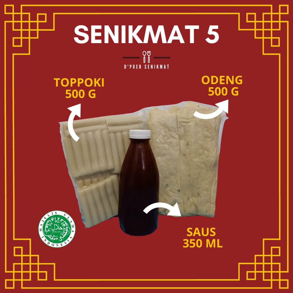 

PAKET HEMAT TOPPOKI DAN ODENG KOMPLIT SAUS GOCHUJANG / PAKET KELUARGA / SENIKMAT 5