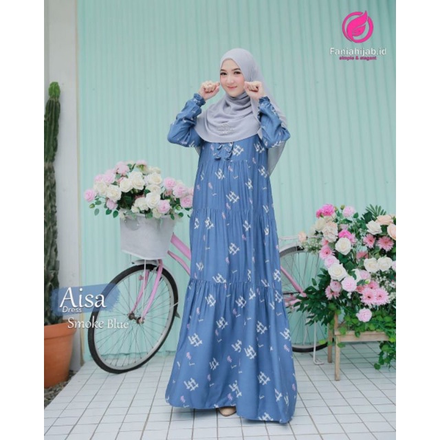 (LIMITED PROMO) Gamis Aisa Dress Gamis Rayon Premium by Fania Hijab