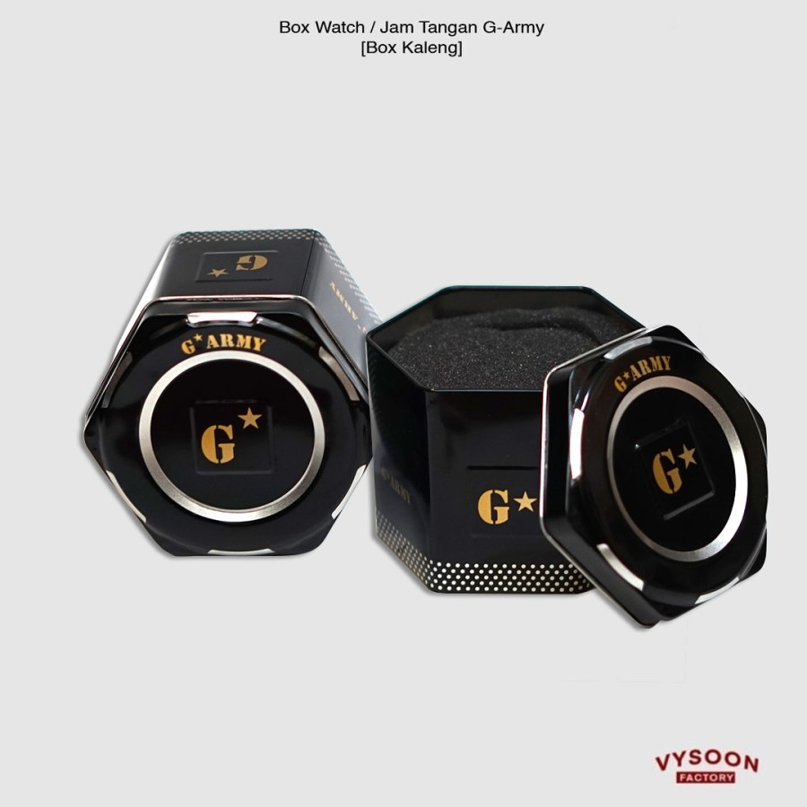 Box Watch Jam Tangan G-Army Box Kaleng Jam Tangan Kotak Jam Tangan Kaleng