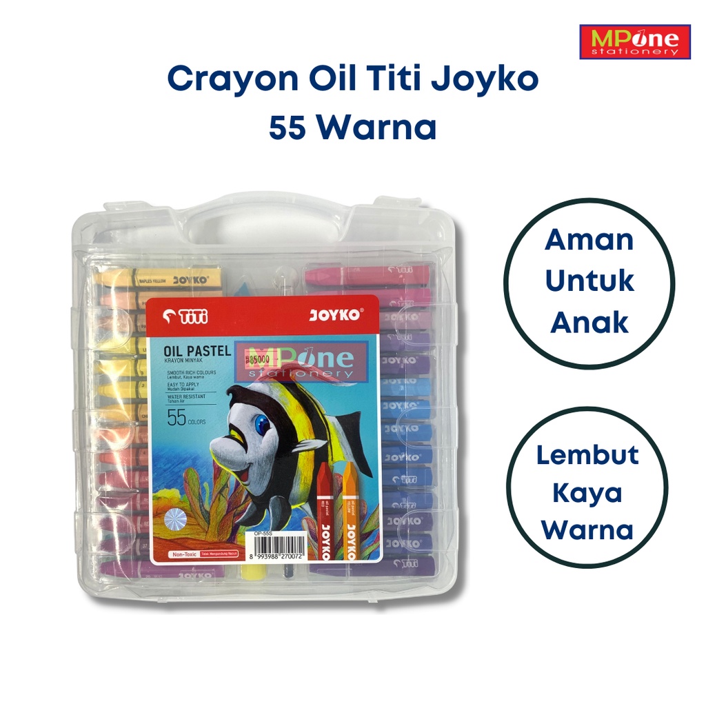 Jual Crayon Titi Warna Krayon Crayon Oil Pastel Joyko Titi Warna Shopee Indonesia