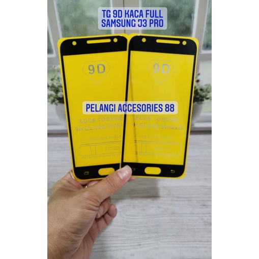 ANTIGORES SAMSUNG J5 PRIME / J3 PRO / J330 ANTI GORES KACA TG TEMPERED GLASS FULL 9D