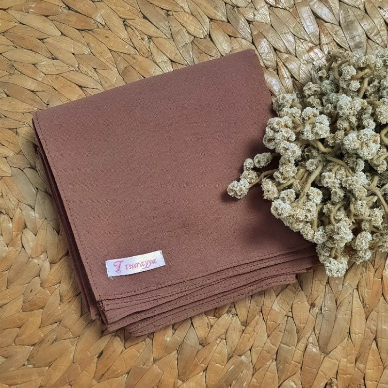 (PART 1)PASHMINA 200x75 SET CADAR/PASHMINA CERUTI SYARI/PASHMINA JUMBO-Sandybrown