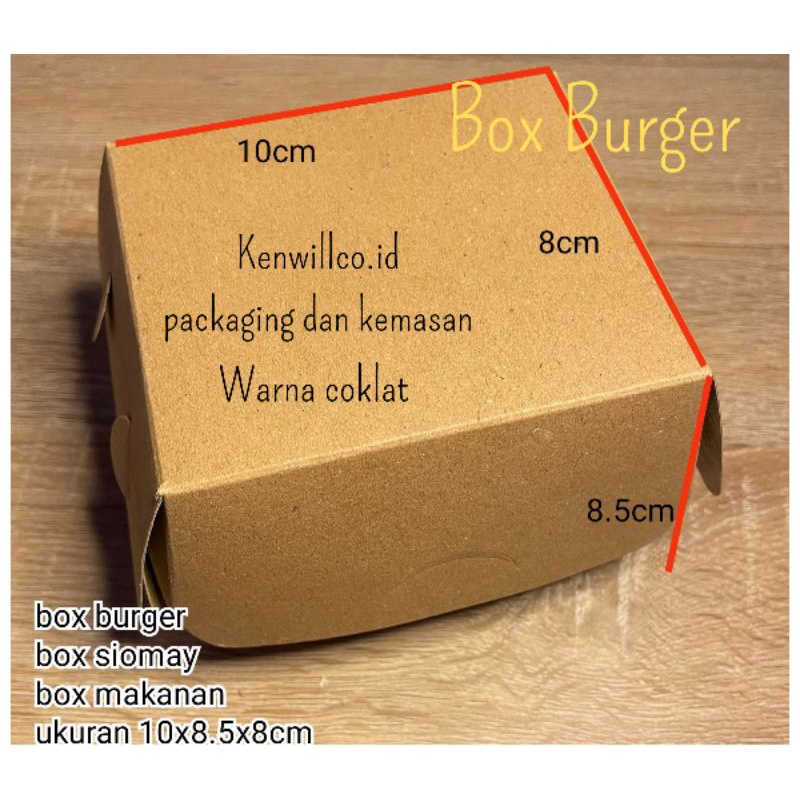 

BOX KOTAK BURGER 10X8.5X8CM LAMINASI