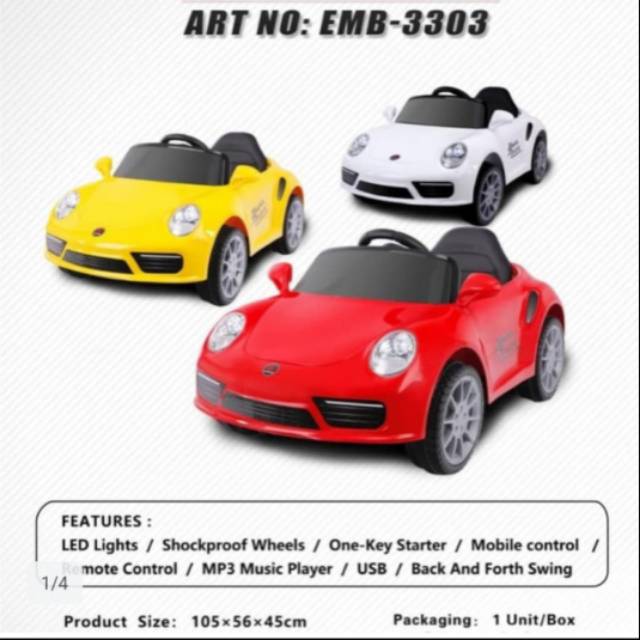 Mobil Aki Anak Exotic Toys EMB - 3303